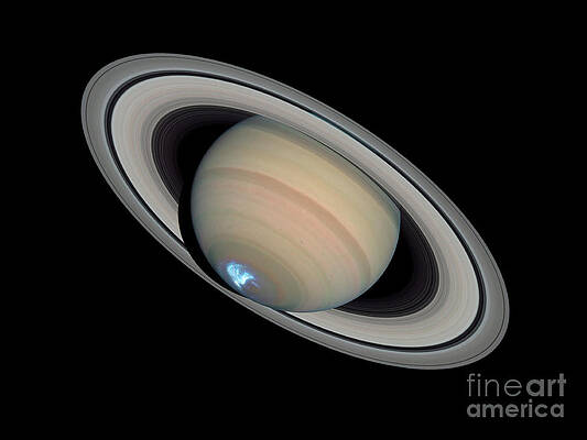 Wall Art - Photograph - Saturns Dynamic Aurora #1 by Science Source
