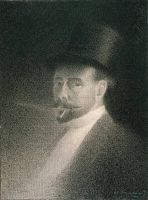 Self-Portrait Print by Charles Angrand