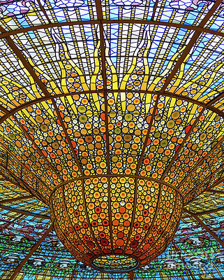 Skylight in Palace of Catalan Music by Andrew Michael Skylight in Palace of Catalan Music by Andrew Michael