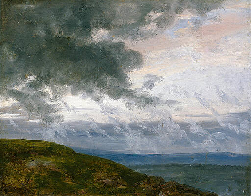 Study of drifting Clouds Print by Johan Christian Dahl