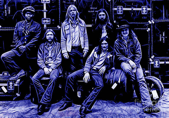 Wall Art - Mixed Media - The Allman Brothers Collection #1 by Marvin Blaine