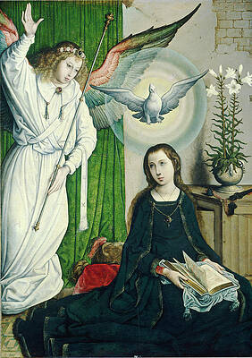 The Annunciation Print by Juan de Flandes