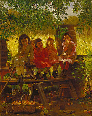The Cider Mill Print by John George Brown