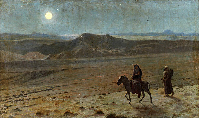 The Flight into Egypt Print by Jean-Leon Gerome