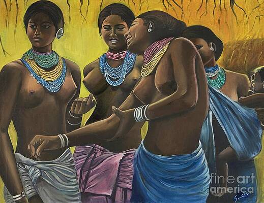 Tribal Woman Paintings Fine Art America