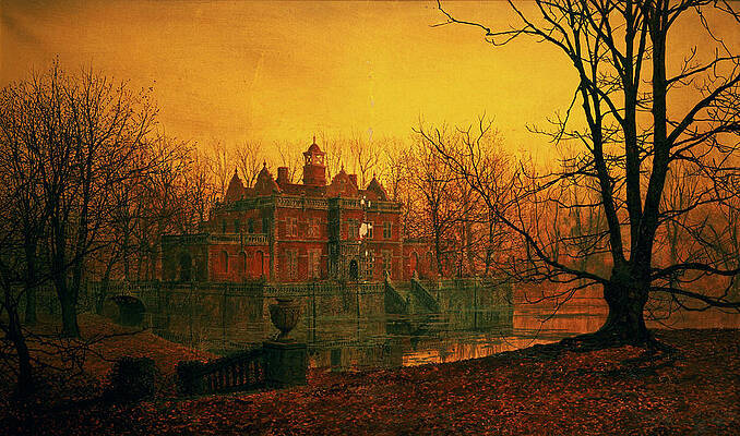 The Haunted House Print by John Atkinson Grimshaw