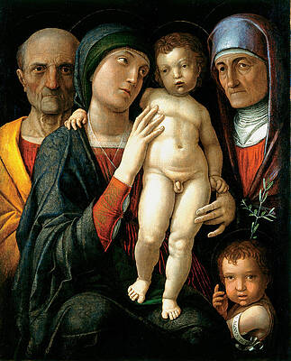 The Holy Family Print by Andrea Mantegna