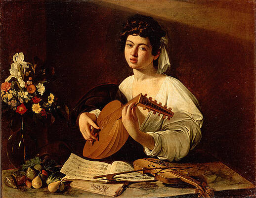 The Lute-Player Print by Caravaggio