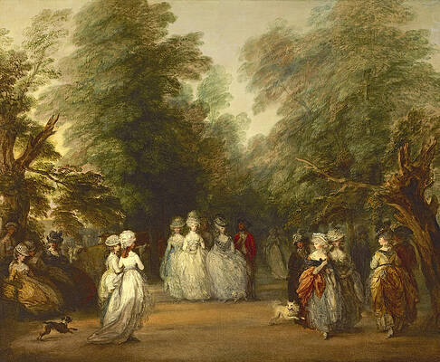 The Mall in Saint James's Park Print by Thomas Gainsborough