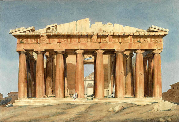 The Parthenon Print by Louis Dupre