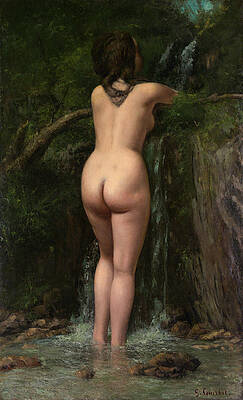 The Source Print by Gustave Courbet
