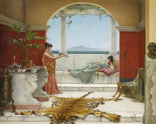 The Sweet Siesta of a Summer Day Print by John William Godward