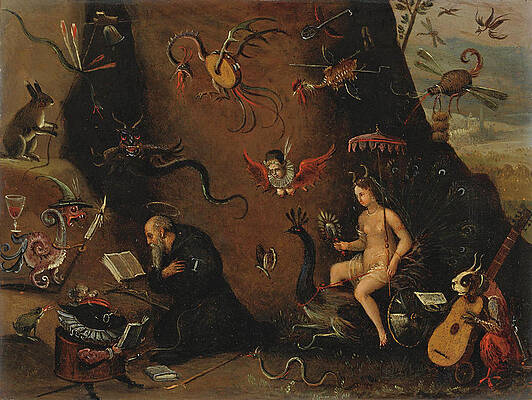 The Temptation of Saint Anthony Print by Pieter Huys