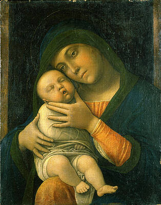 The Virgin and Child Print by Andrea Mantegna