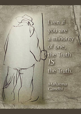 Wall Art - Drawing - Truth is truth by Peggy Lipschutz