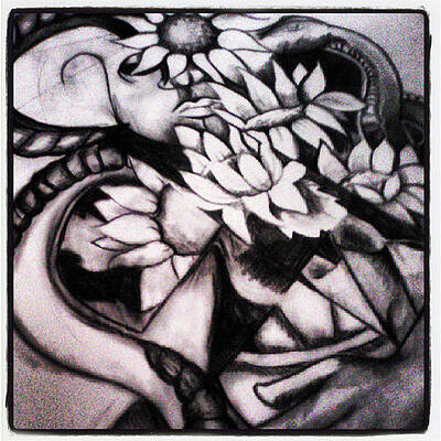 Charcoal Flowers Art Page 8 Of 13 Fine Art America