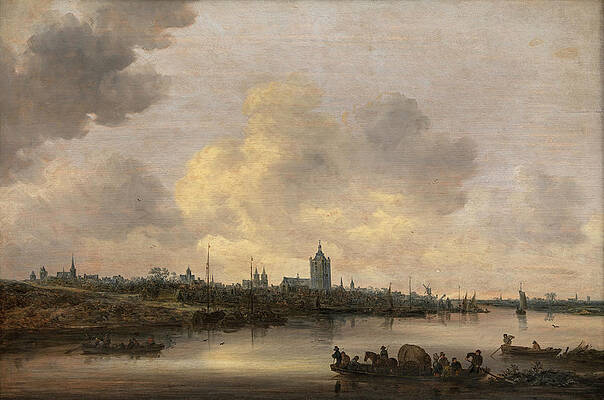 View of the City of Arnhem Print by Jan van Goyen