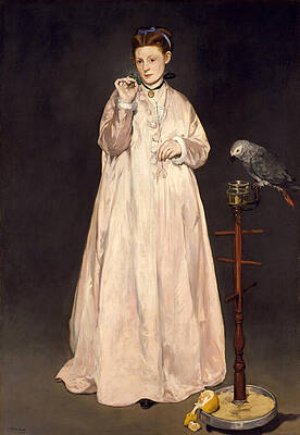 Young Lady in 1866 Print by Edouard Manet