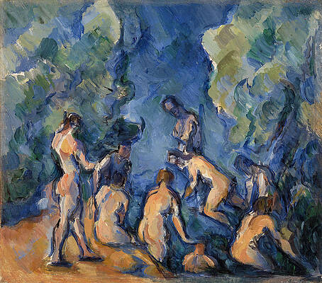 Bathers Print by Paul Cezanne