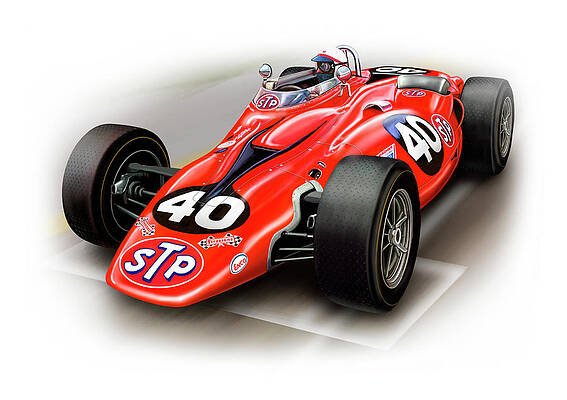 1967 STP Turbine Indy 500 Car by David Kyte 1967 STP Turbine Indy 500 Car by David Kyte