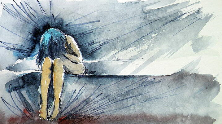 Crying Girl Paintings Fine Art America
