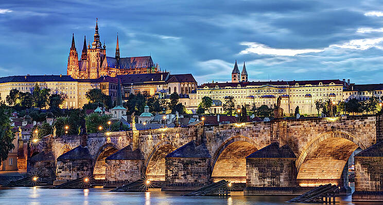 Charles Bridge and Prague Castle / Prague by Barry O Carroll Charles Bridge and Prague Castle / Prague by Barry O Carroll