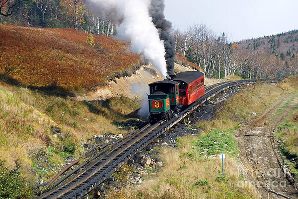 Wall Art - Photograph - Cog Railway, Mount Washington, Nh #2 by Larry Landolfi