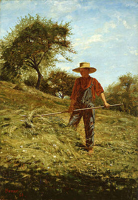 Haymaking Print by Winslow Homer
