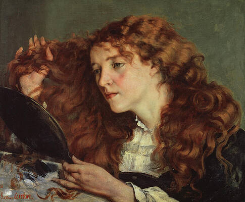 Jo the Beautiful Irish Girl Print by Gustave Courbet