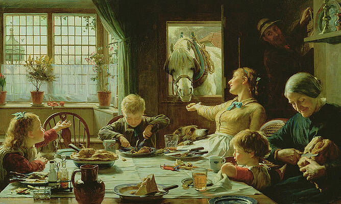 Wall Art - Painting - One of The Family by Frederick George Cotman