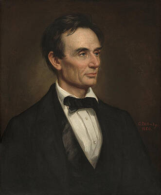 Portrait of Abraham Lincoln Print by George Peter Alexander Healy