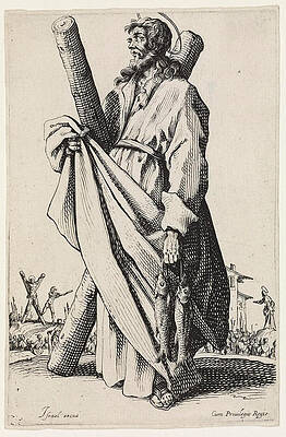 Saint Andrew Print by Jacques Callot