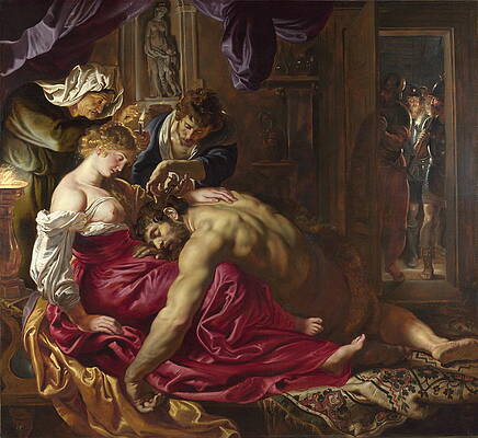 Samson and Delilah Print by Peter Paul Rubens