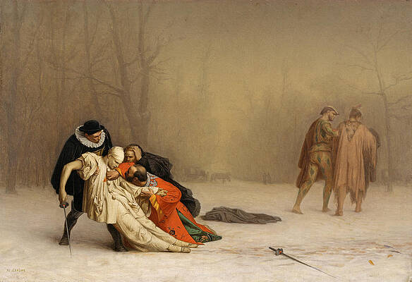 The Duel After the Masquerade Print by Jean-Leon Gerome
