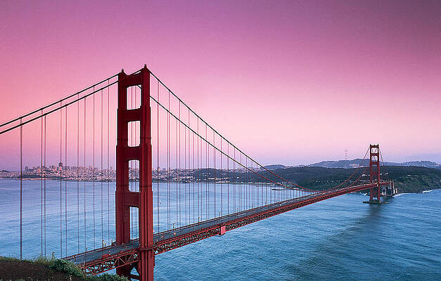 Golden Gate Strait Art Pixels