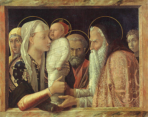 The Presentation Print by Andrea Mantegna