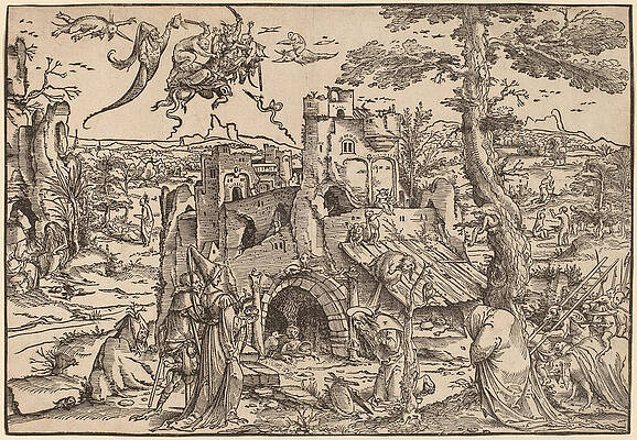 The Temptation of Saint Anthony Print by Jan Wellens de Cock