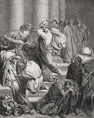 Wall Art - Drawing - Engraving From The Dore Bible by Vintage Design Pics