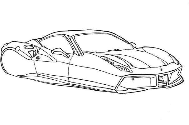 Learn to Draw a Ferrari - KidzeZone