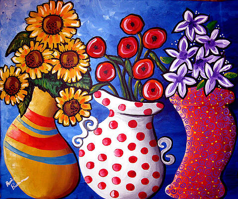 Funky Flower Paintings Page 6 Of 7 Fine Art America
