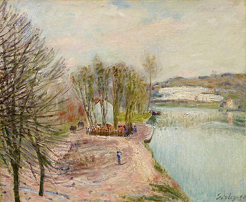Moret-sur-Loing Print by Alfred Sisley