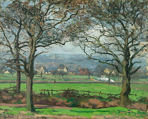 Near Sydenham Hill Print by Camille Pissarro