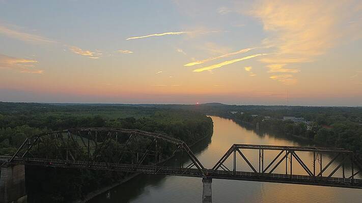 River Sunrise by Michael Tims