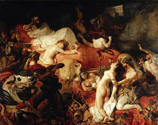 The Death of Sardanapalus Print by Eugene Delacroix