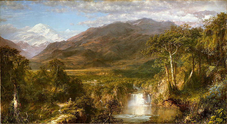 The Heart of the Andes Print by Frederic Edwin Church