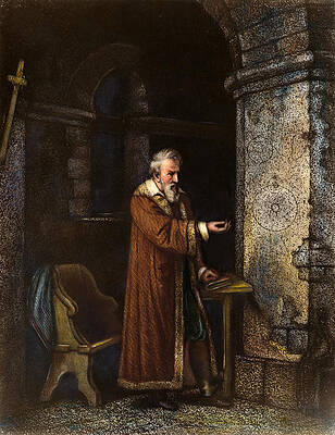 Wall Art - Drawing - Galileo Galilei, 1564-1642 #4 by Granger