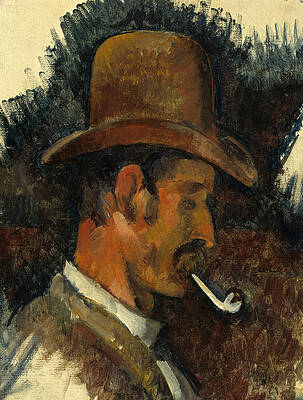 Man with Pipe Print by Paul Cezanne