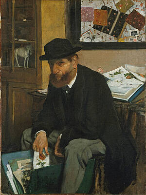 The Collector of Prints Print by Edgar Degas