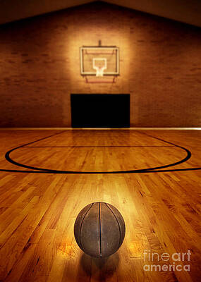 Wall Art - Photograph - Basketball and Basketball Court #7 by Lane Erickson