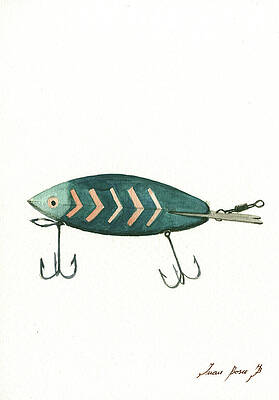 Vintage Fishing Lures Wall Art -  Canada